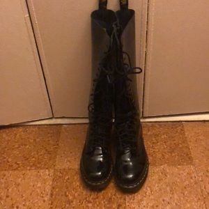 Dr. Martens Tall Patent Leather Boots